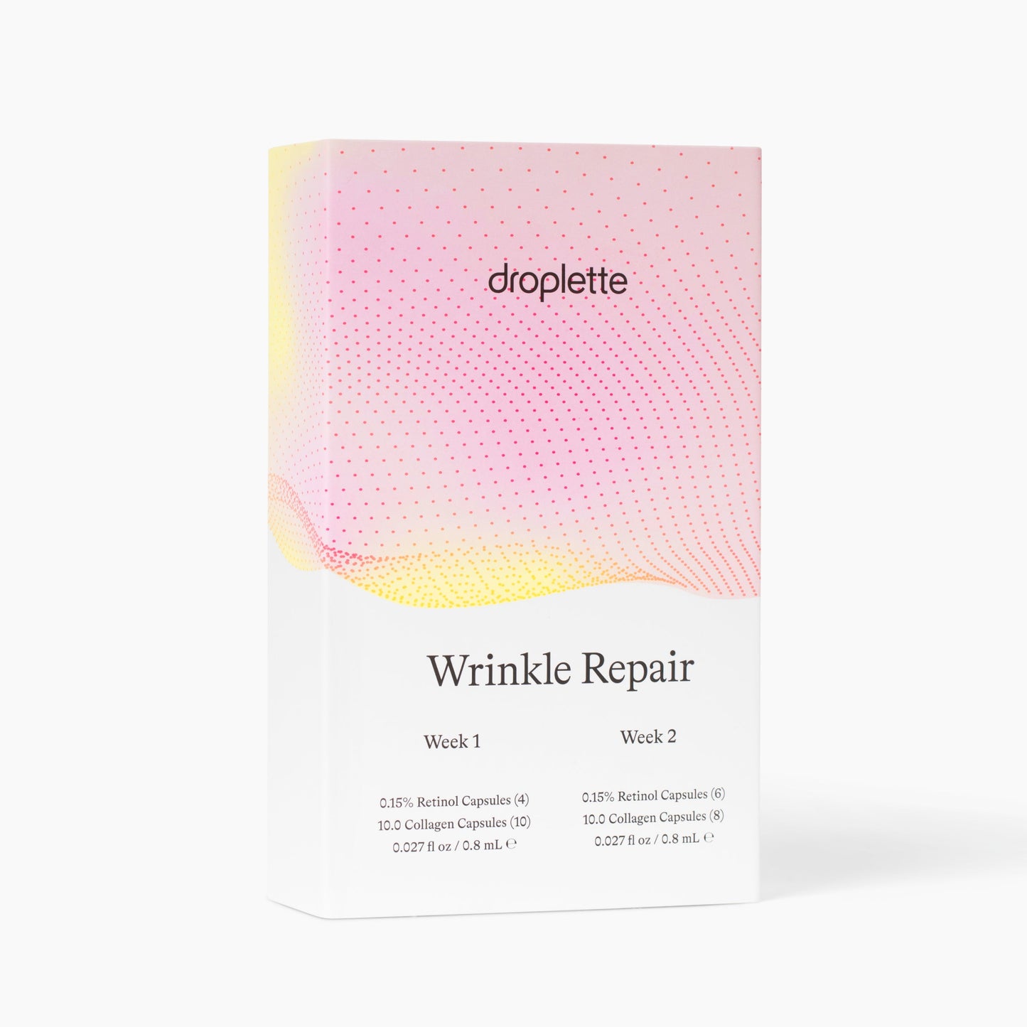 Wrinkle Repair Prescriptive Regimen Two-Week Capsule Box by Droplette